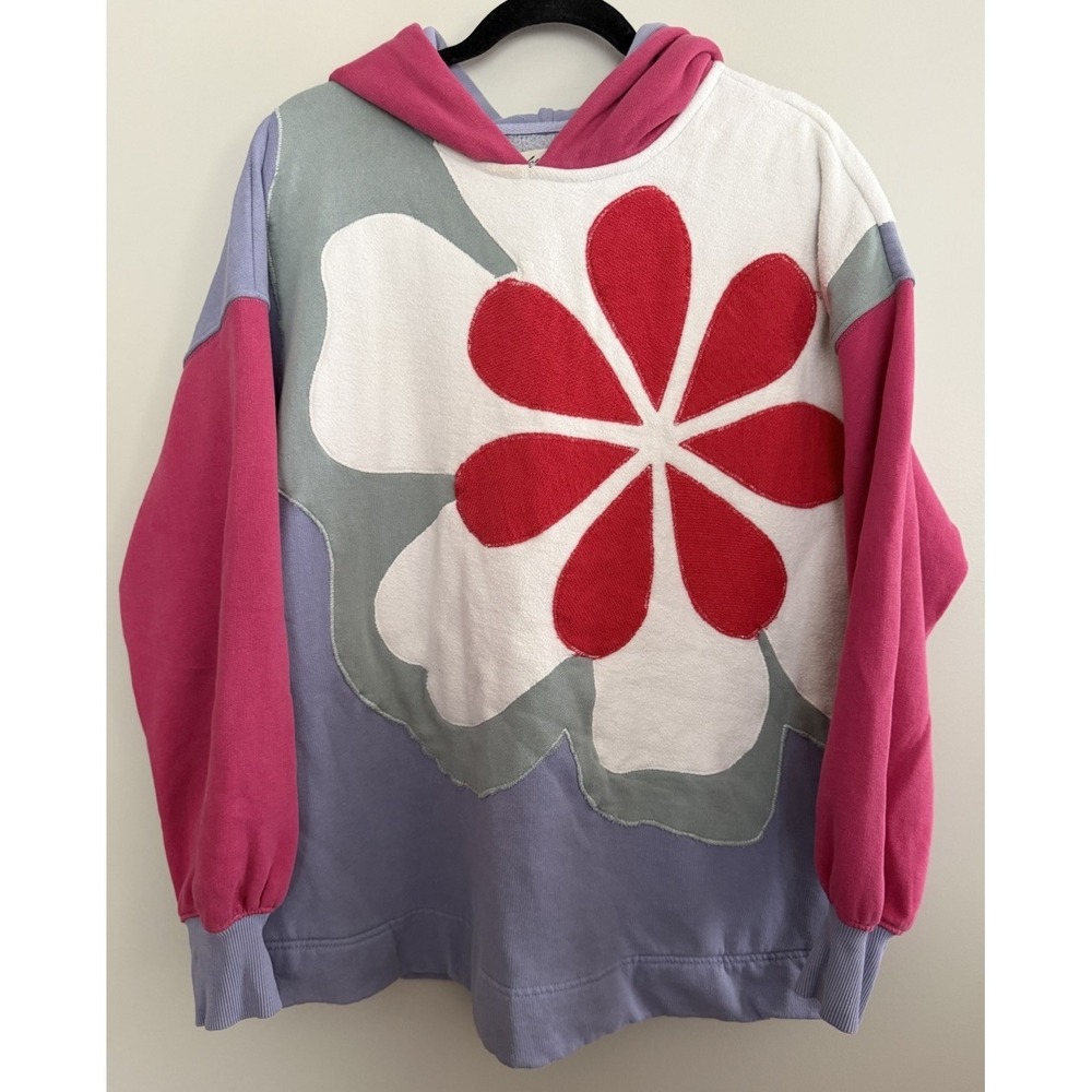 Free People Clover‎ Sweatshirt Floral Poppy Combo Women's Size XS